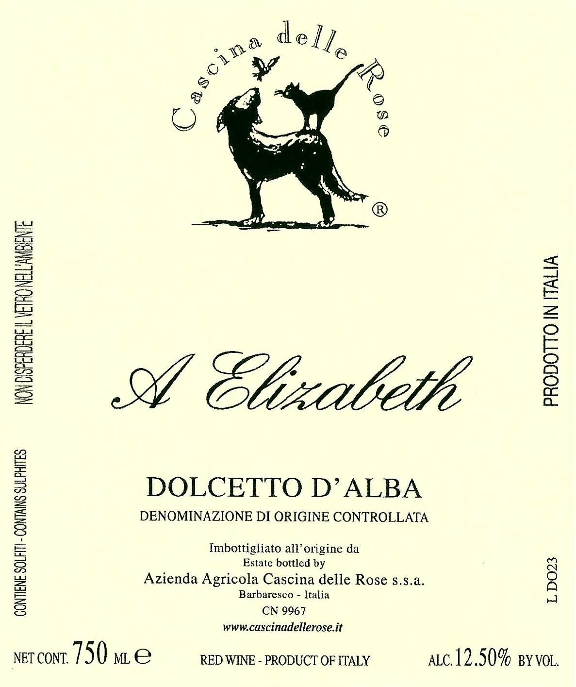 Dolcetto d’Alba a Elizabeth