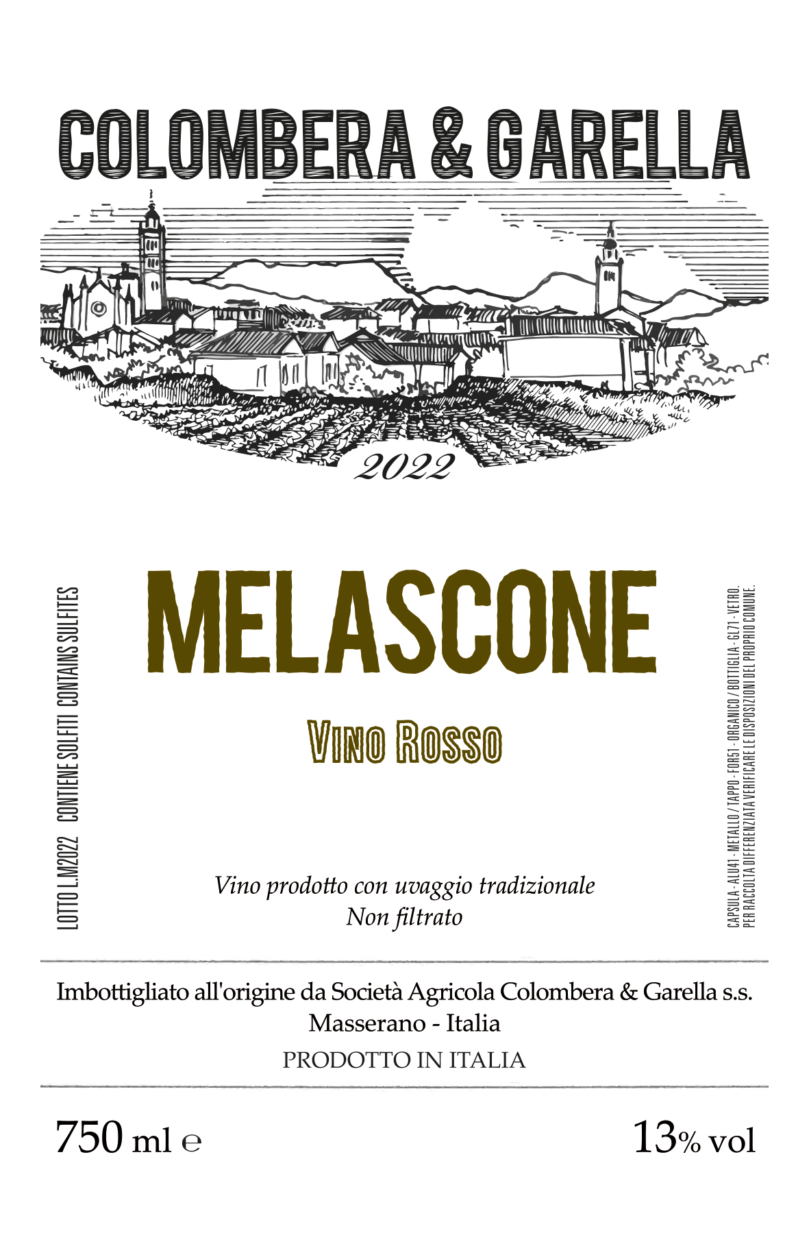 Melascone / Nebbiolo, Vespolina,
Croatina