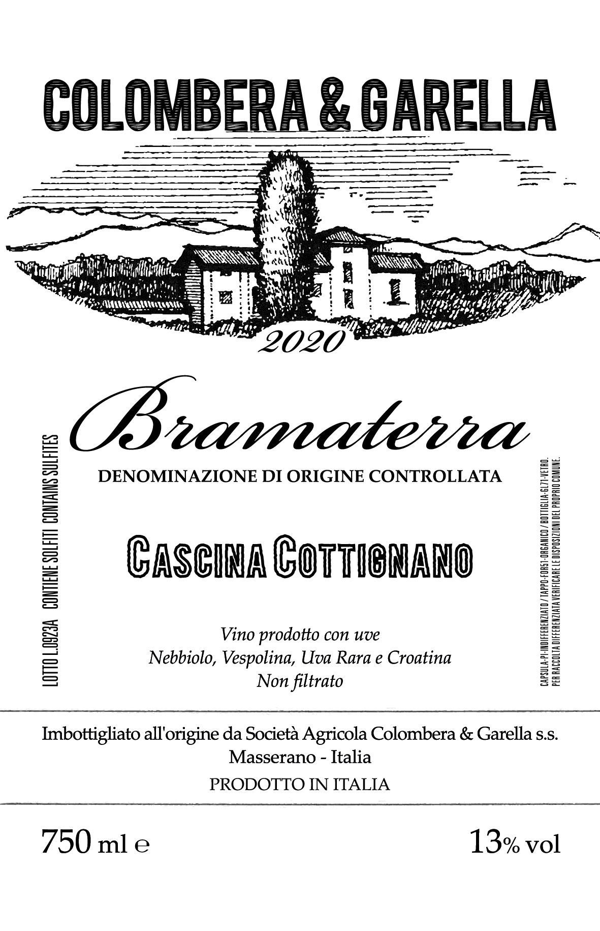 Bramaterra / Cascina Cottignano
Nebbiolo, Vespolina,
Croatina